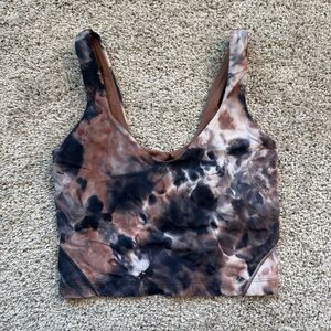 Lululemon Align Tank Top Diamond Dye Seashell Smoky Topaz Graphite Grey Size 2